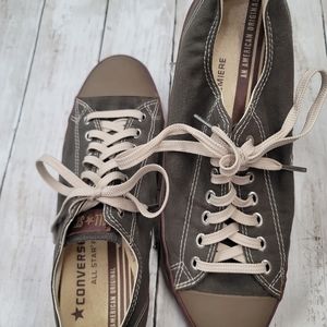 Converse Army Green All Star Tennis Shoes Size 10.5